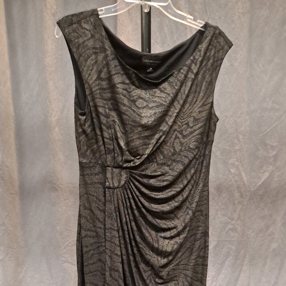 Connected Apparel Brown Black Dress Size 12